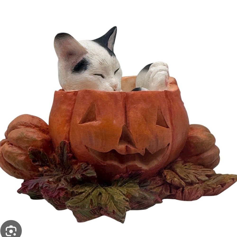Lenox Black and White Cat “lil Pumpkin” series